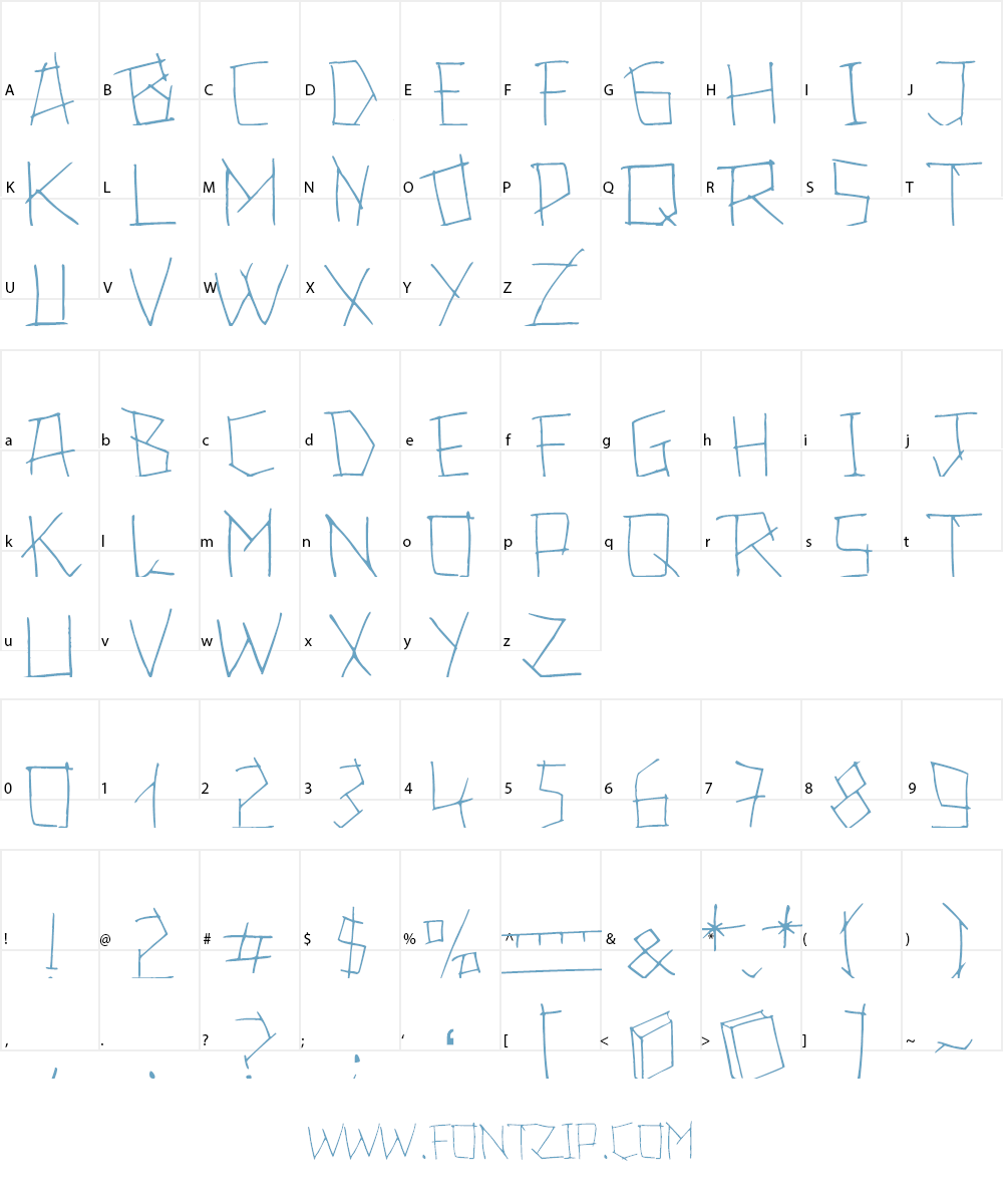 24 boughs Regular Font Character